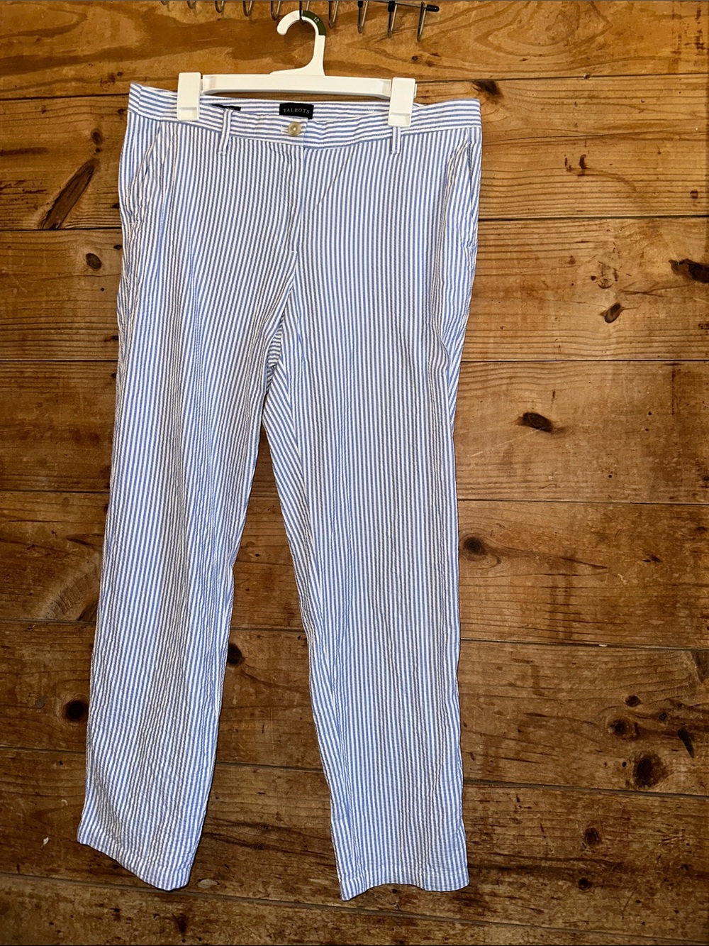 Talbots Striped Relaxed Chino Pants